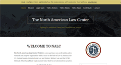 Desktop Screenshot of northamericanlawcenter.org