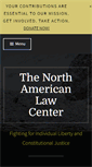 Mobile Screenshot of northamericanlawcenter.org