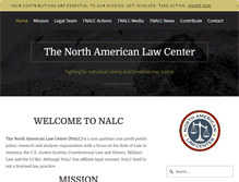 Tablet Screenshot of northamericanlawcenter.org